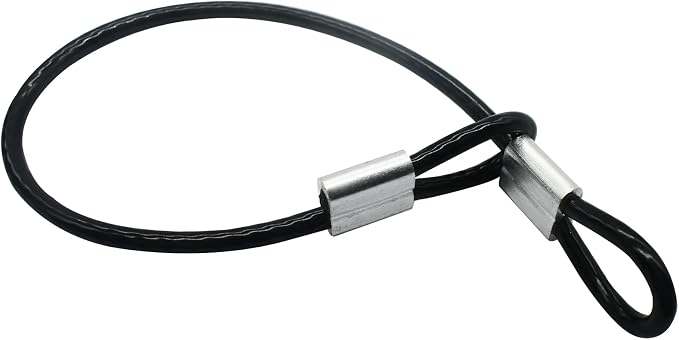 10 Pcs 4mm Wire 12 inch Vinyl Coated Stainless Steel Cable by Floyutin