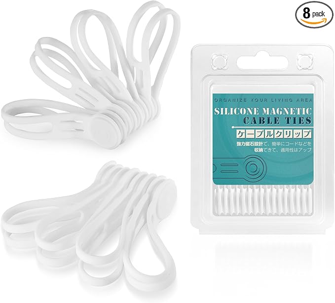 Reusable Silicone Magnetic Cord Ties by Kanemc