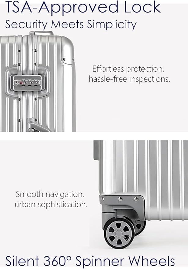 28 Inch All Aluminum Checked in Luggage - Image 4