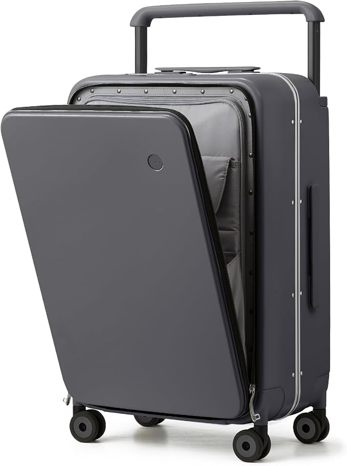 mixi Checked Luggage Wide Handle Luxury Design Rolling Travel Suitcase PC by MIXI
