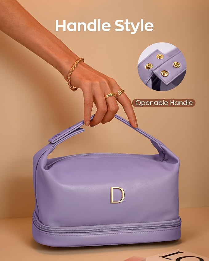 Wedding Gifts - Makeup Bag for Women Bridesmaid Engagement Travel Toiletry - Image 3