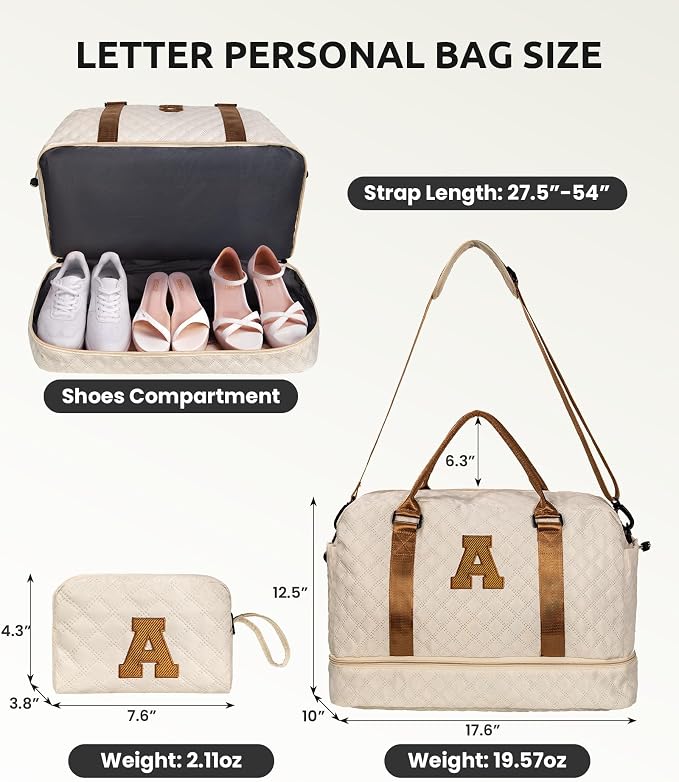 Gifts for Teen-Girls-Initial Duffle Bag - Image 2