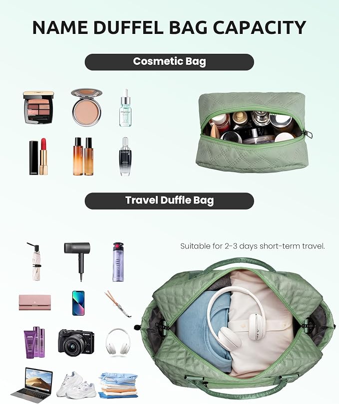Gifts For Teacher Women-Initial Girl Travel Bag - Image 6