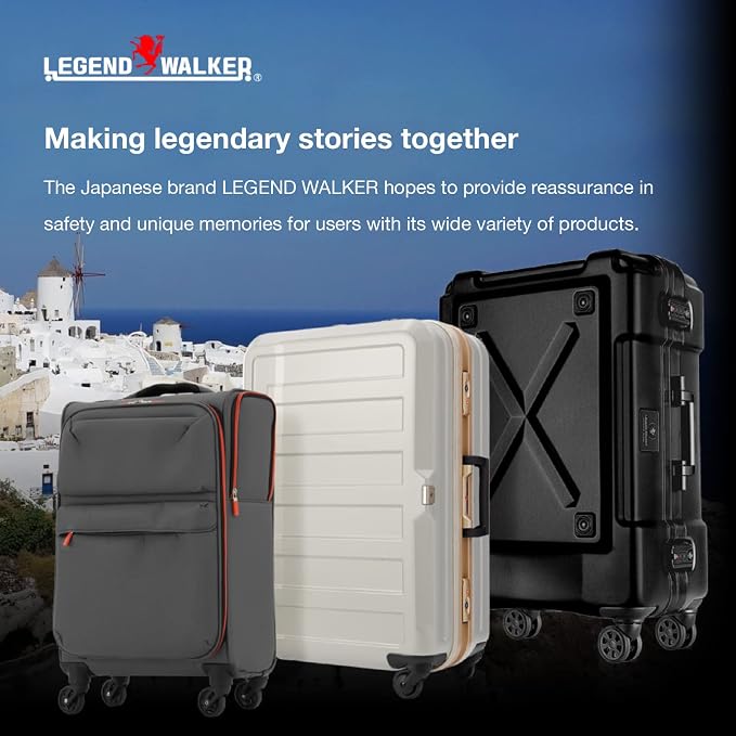 LEGEND WALKER Hardside Expandable Zipper Luggage, 5122-48-CB - Image 7