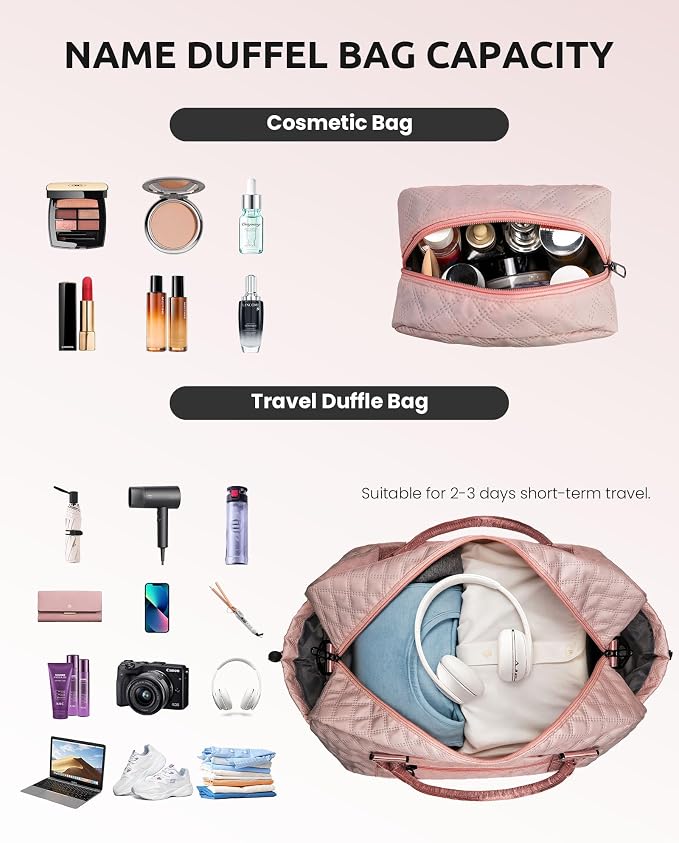 Birthday Gifts for 11 12 13 14 15 16 17 18 Year Old Girls Gifts-Initial Duffle - Image 3