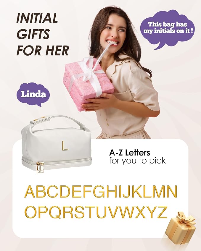 Bridal Party Gifts-Personalized Makeup Bags - Image 2