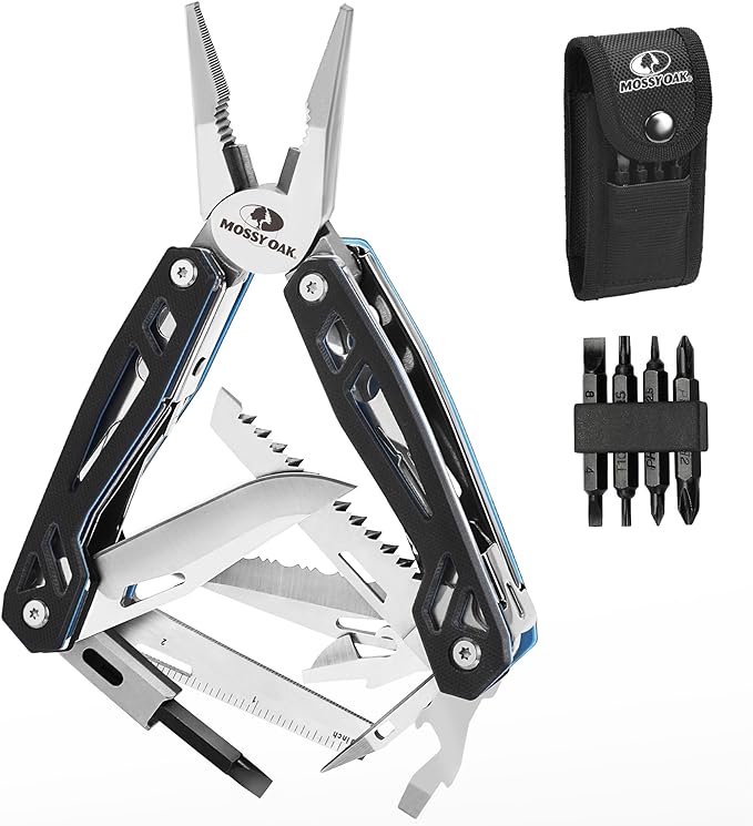 MOSSY OAK Multitool, 21-in-1 Stainless Steel Pocket Knife by MossyOak