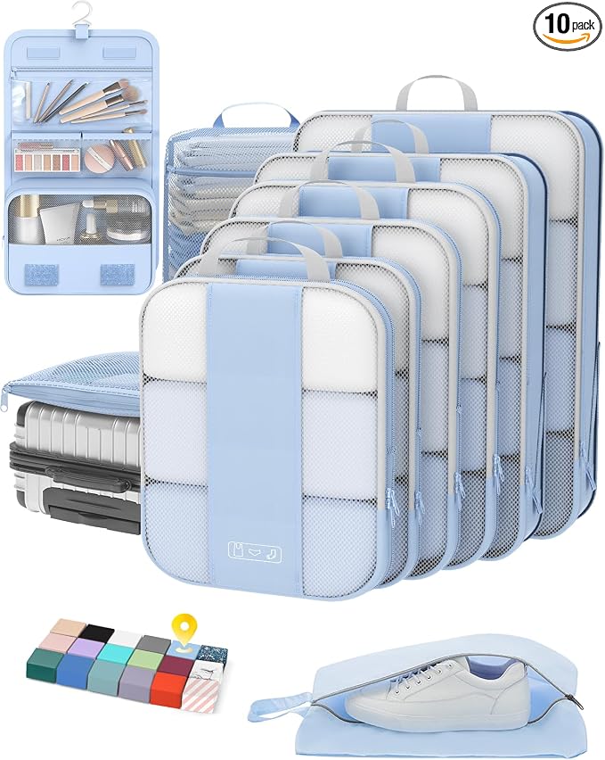 10 Set Compression Packing Cubes by OlarHike