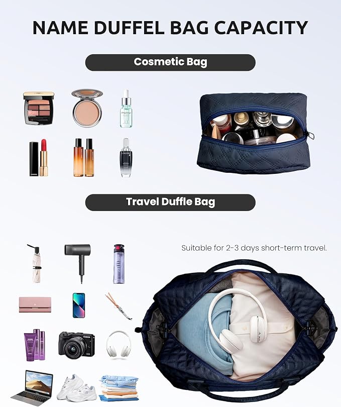 Gifts for 7 8 9 10 11 12 13 14 15 16 Year Old Girls-Initial Duffle Bag - Image 3
