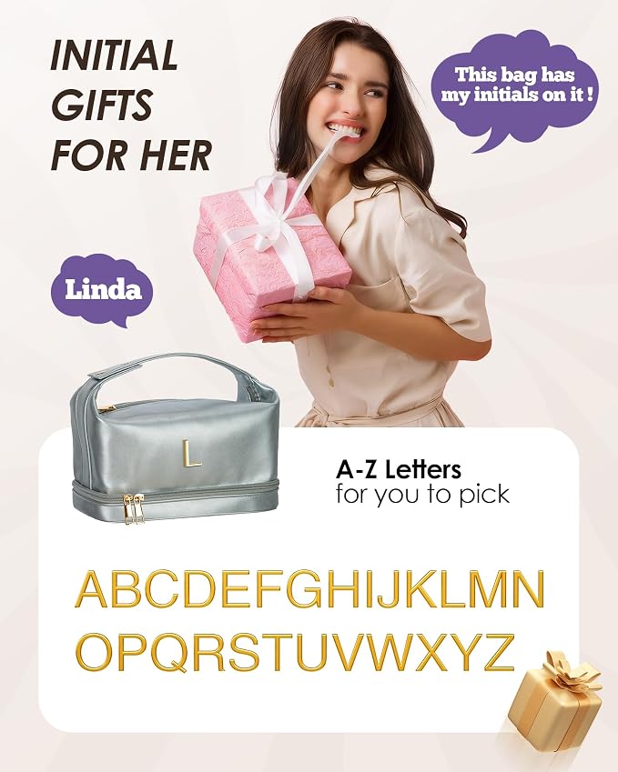 Gifts for Young Women, Personalized Makeup Bag - Image 7