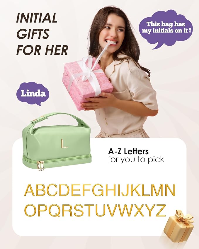 Gifts for Young Women, Personalized Makeup Bag - Image 2