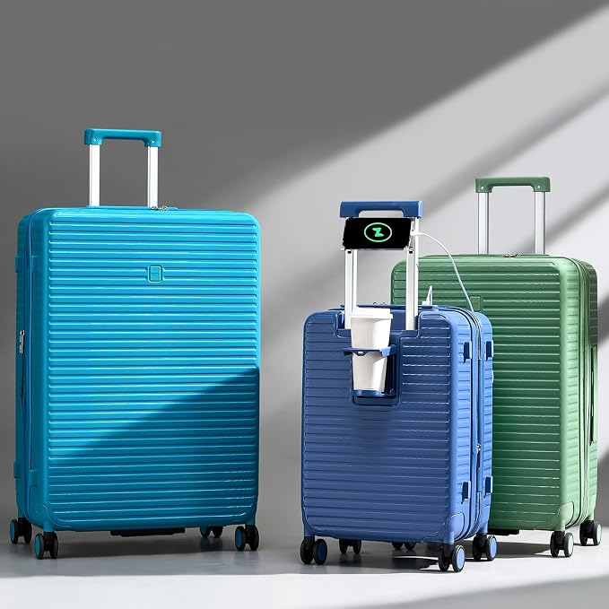 24 Inch Check in Luggage with Spinner Wheels, Hard Shell Suitcases Travel - Image 14