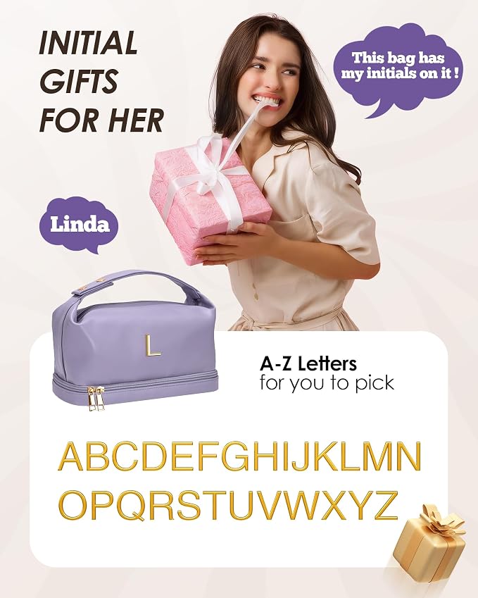 Girlfriend Gifts, Personalized Makeup Bag - Image 2