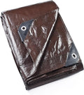 GUARD SHIELD Brown Tarp 20x20 Feet Waterproof Tarps Lightweight Camping Tarp by GUARDSHIELD