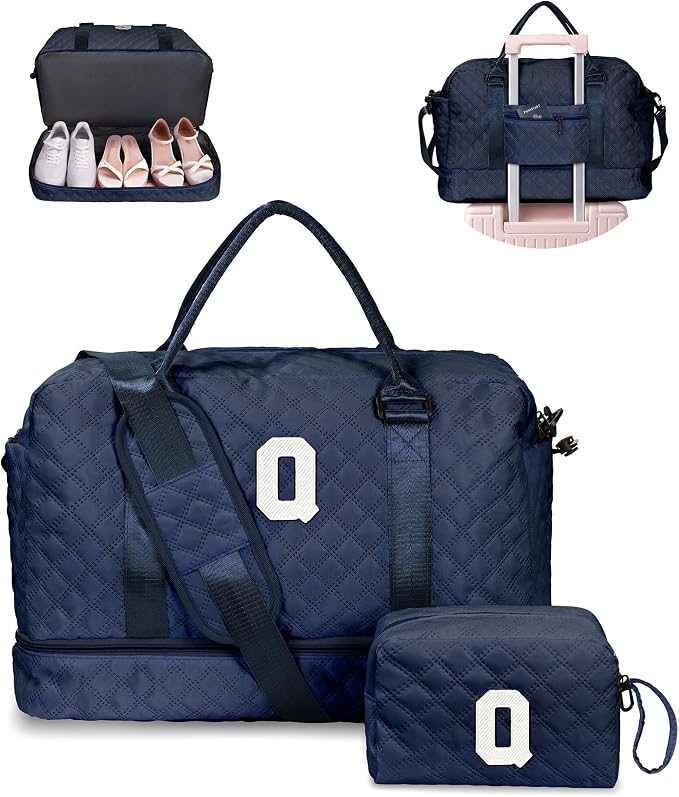 Bags for Women College Gifts-Initial Duffle Bag by Vogewood