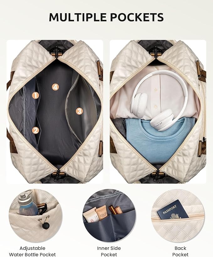 Beach Essentials 11 12 13 14 15 16 17 18 Year Old Girls Gifts-Initial Duffle Bag - Image 5