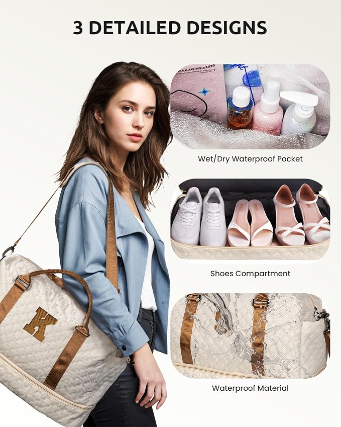 Girls/Kids Initial Duffle Bag - Image 6