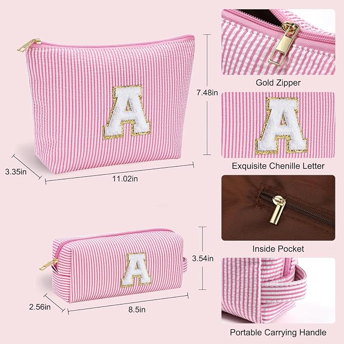 YOOLIFE Preppy Makeup Bag for Women - Image 4