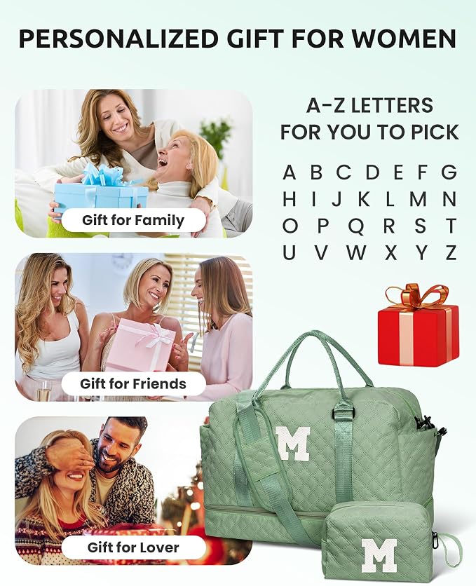 Gifts For Teacher Women-Initial Girl Travel Bag - Image 2