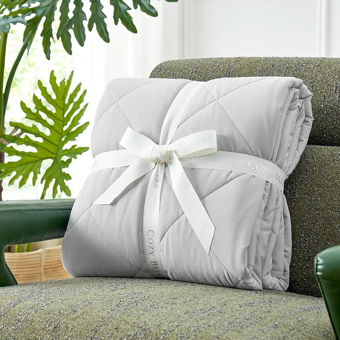 Cozy Bliss Cooling Blanket for Hot Sleepers, Q-Max 0.4 Cooling Comfort Throw - Image 5