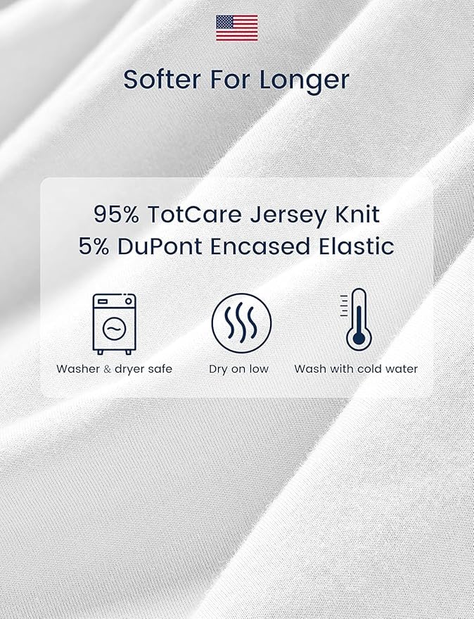 TotAha Premium Stretchy Space Crib Sheets-Hypoallergenic, Silky Comfort - Image 5