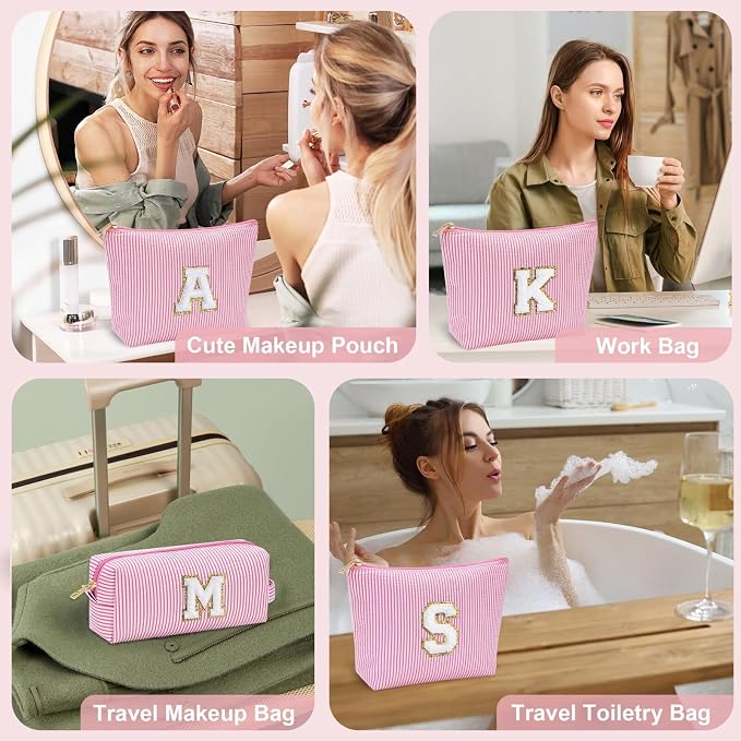 YOOLIFE Preppy Makeup Bag for Women - Image 6