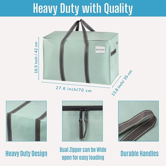 VENO 4 Pack Moving Bags, Heavy Duty, Moving Boxes Alternative, Packing Storage - Image 3
