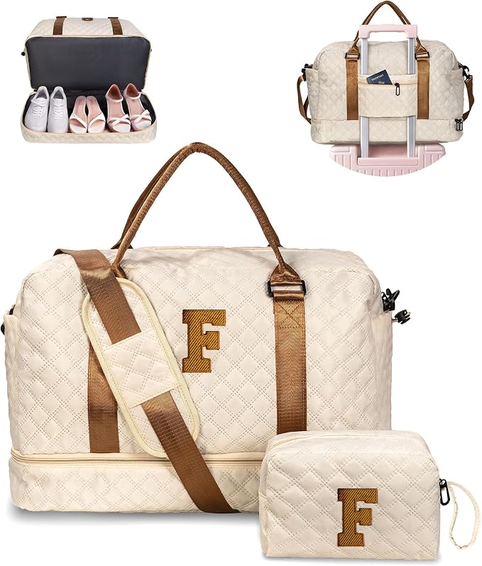Gifts for Mom-Initial Duffle Bag by Vogewood