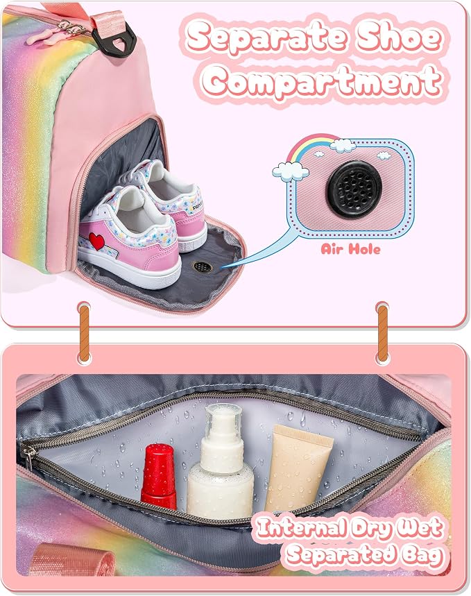 Gifts for 4 5 6 7 8 9 10 Year Old Girls-Girl Gym Bag - Image 7